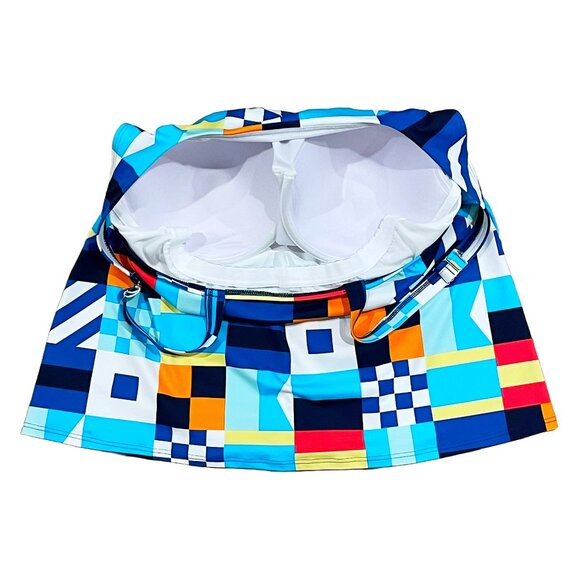 Plus 3-Piece Lands’ End Swim Set 16W/L — Tankini Rash Guard Board Shorts - Picture 5 of 13